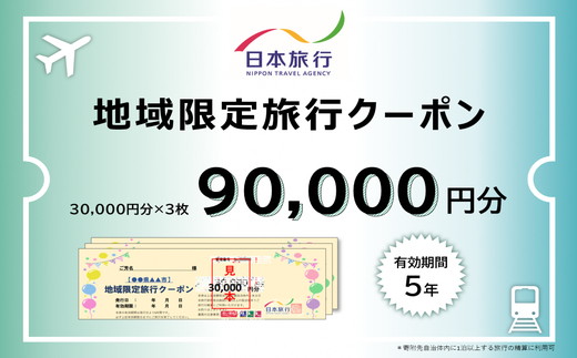 【30-22】日本旅行地域限定旅行クーポン　90,000円分