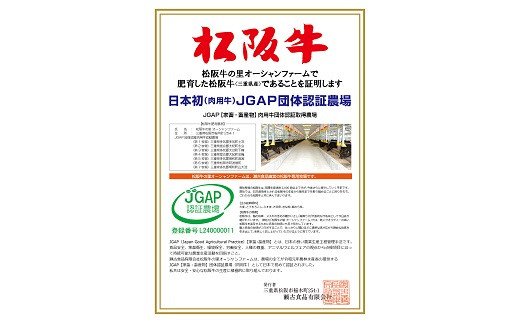 【4-30】松阪牛焼肉（特選ロース）500g