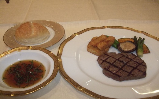 【12-7】フランス料理とステーキのフルコース　御食事券(ディナーチケット)2名様分